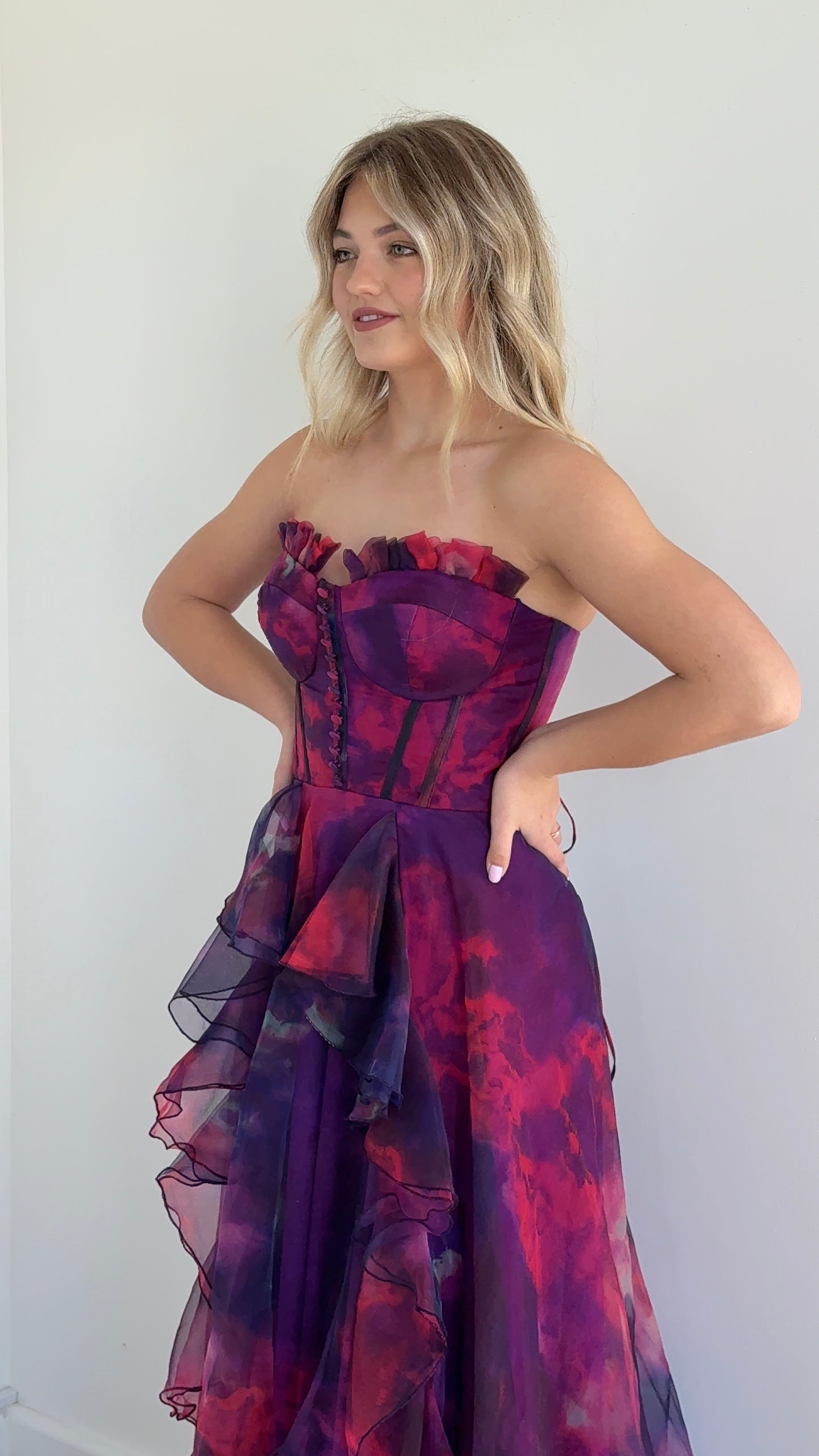 The Midnight Bloom Gown