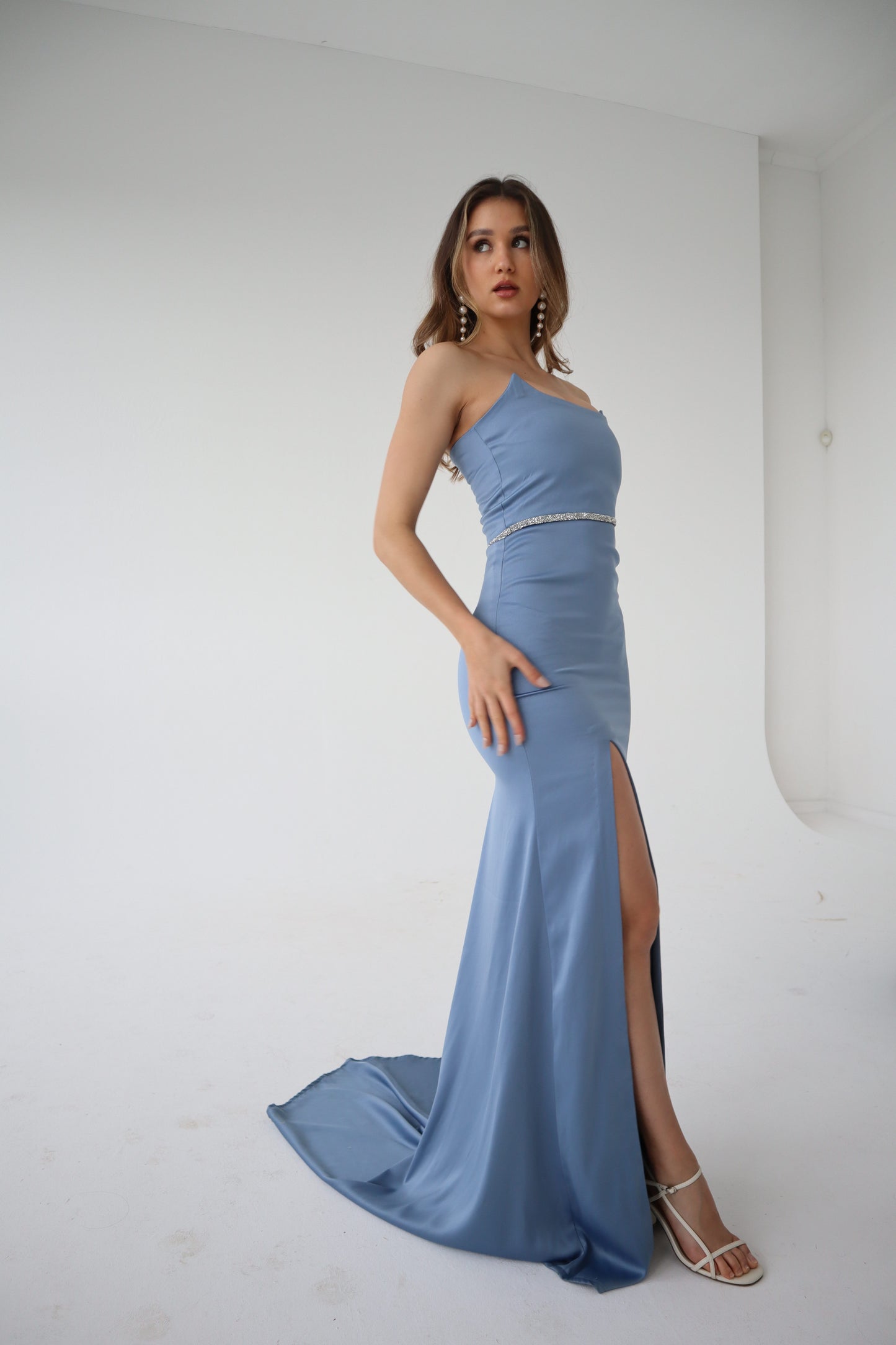 Sleek & Silver Gown
