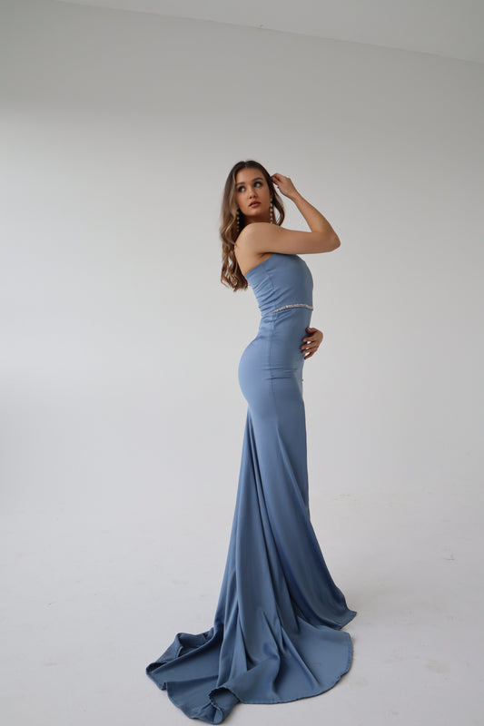 Sleek & Silver Gown