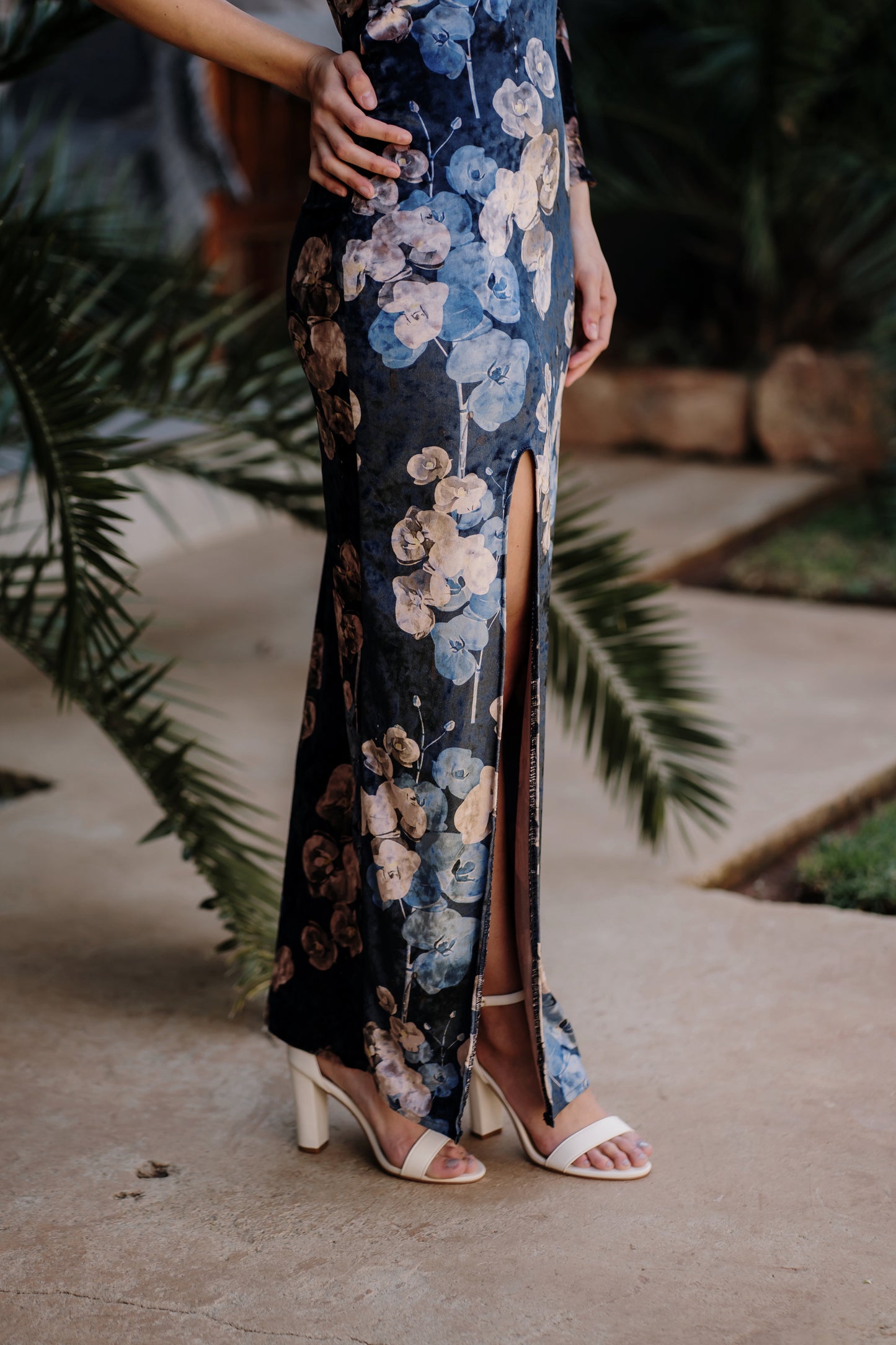 The Navy Floral One Sleeve