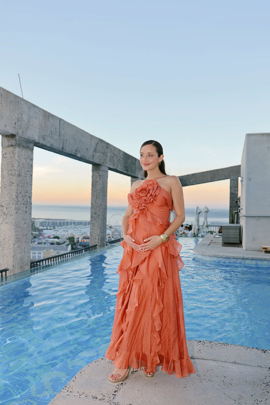 Forever New Celestial Flower Ruffle Dress