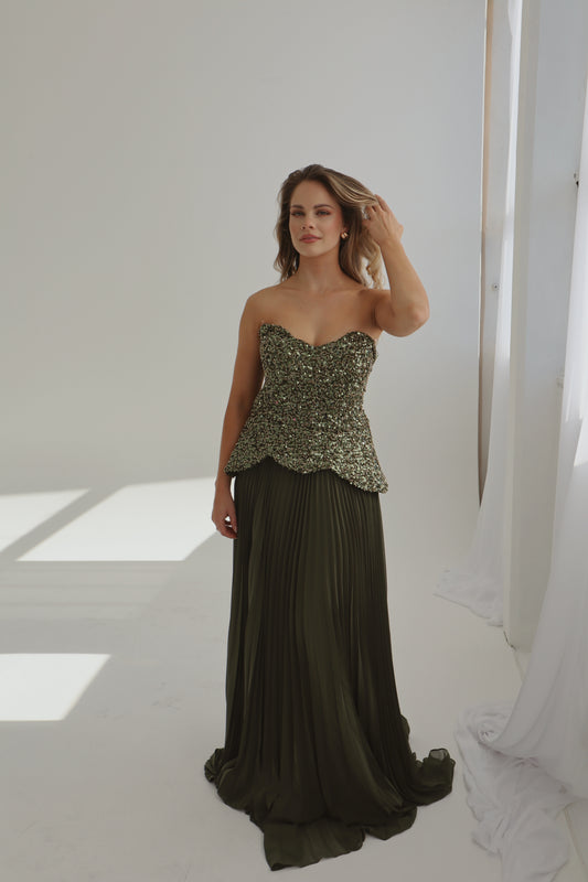 The Olive Elodie Gown